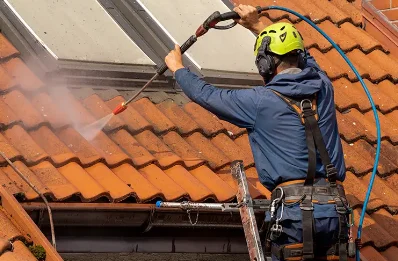 Démoussage et hydrofuge de toiture à Jumel